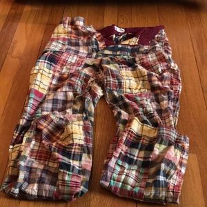 Jcrew madras pants